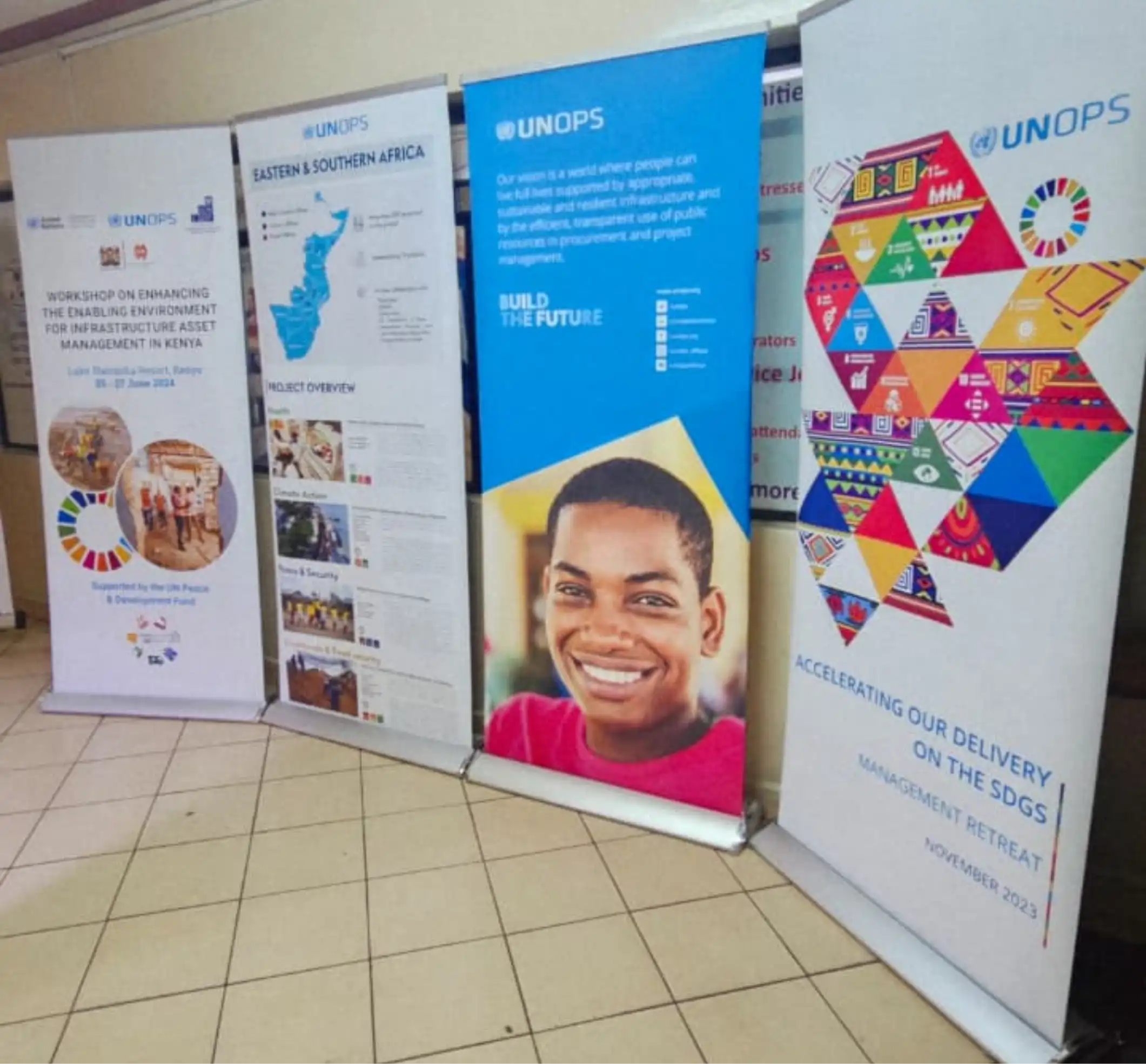 Broad Base Roll-Up Banner Printing in Nairobi Kenya | Sturdy Promotional and Exhibition Banners - Inkverse Creations