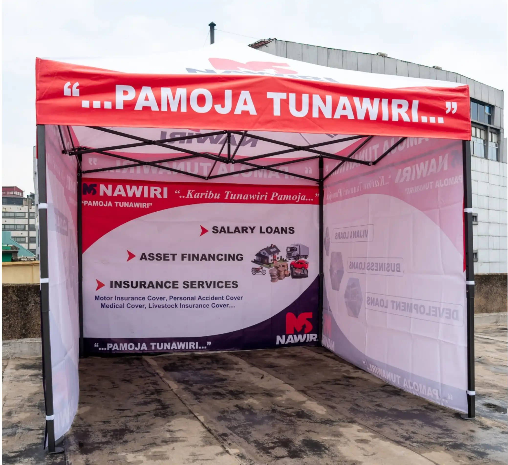 Gazebo Tent Printing and Branding in Nairobi Kenya | Custom Event Tents and Promotional Gazebos - Inkverse Creations