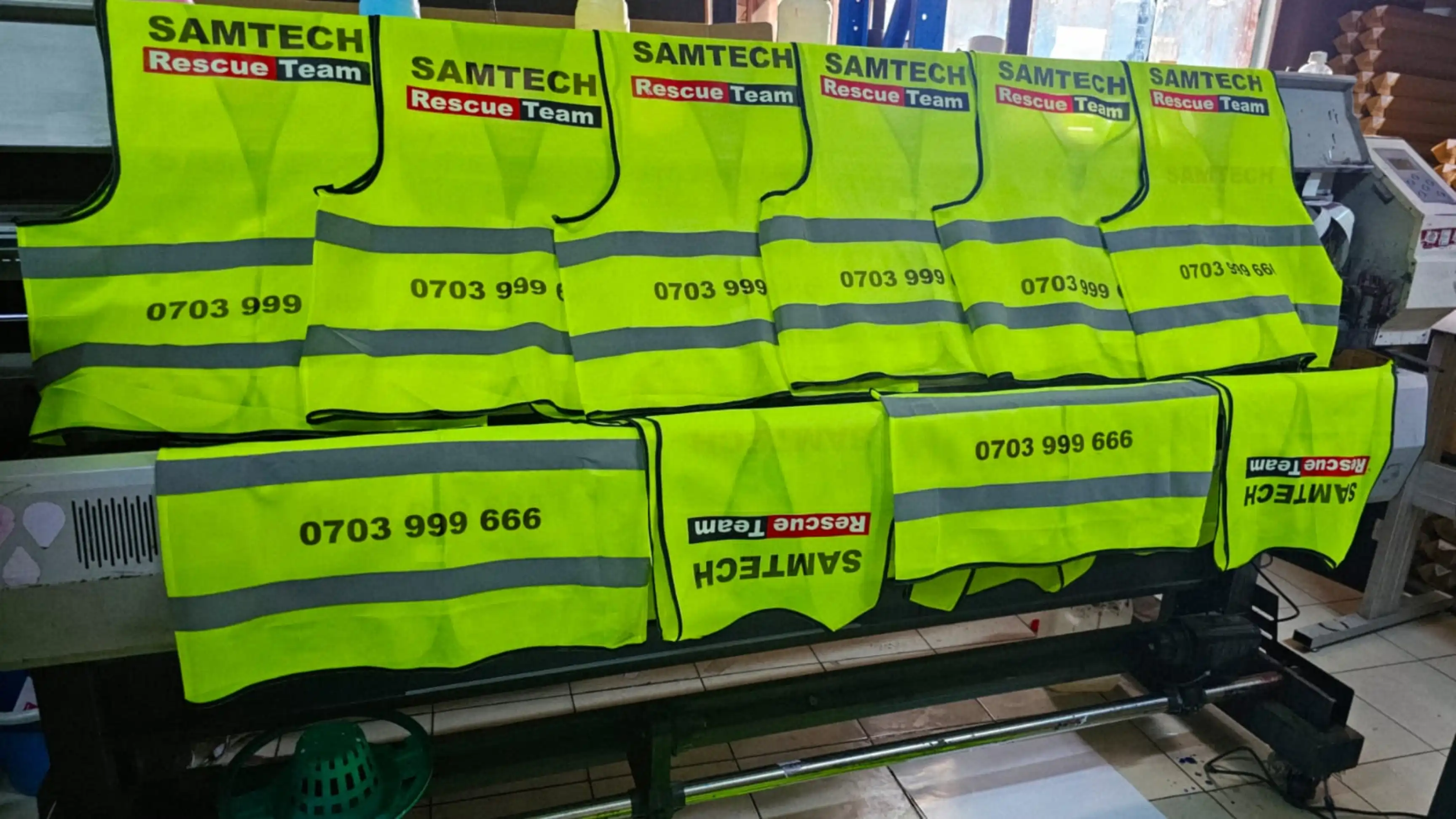Reflector Jacket Branding in Nairobi Kenya | High Visibility Safety Jackets Printing - Inkverse Creations